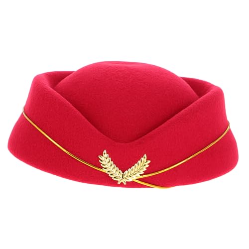 ERINGOGO Airline Stewardess Baskenmütze Hut Mode Hut Formale Flugbegleiter Kostüm Zubehör Cosplay Kappe Bühnenauftritt ERINGOGO Airline Stewardess Baskenmütze Hut Mode Hut Formale Flugbegleiter Kostüm Zubehör Cosplay Kappe Bühnenauftritt von ERINGOGO