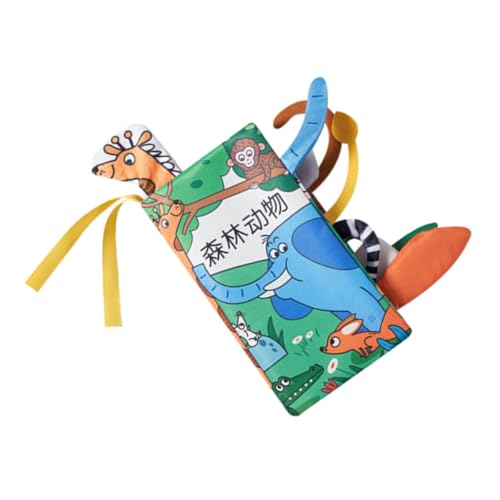 ERINGOGO Stoffbuch mit Tieren Weiches und Sicheres Spielbuch für Junge Mädchen Fördert Kognitive Entwicklung und Frühe Bildung für Junge Mädchen von Monaten Leicht und Tragbar von ERINGOGO