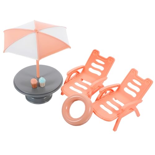 ERINGOGO Puppenhaus Mini Strandkorb Jungen Und Mädchen Strandspielzeug Set Dekorative Minimöbel von ERINGOGO