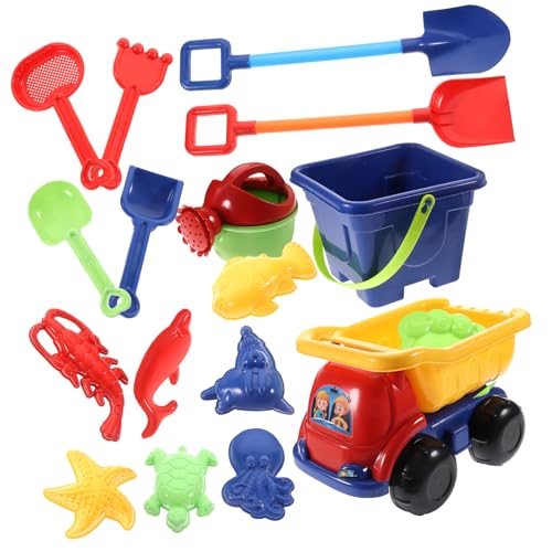 ERINGOGO Strandspielzeug Set Teiliges Sandspielzeug mit Strandwagen und Schaufeln für Kreatives im Freien und Drinnen für Jungen und Mädchen ERINGOGO Strandspielzeug Set Teiliges Sandspielzeug mit Strandwagen und Schaufeln für Kreatives im Freien und Drinnen für Jungen und Mädchen von ERINGOGO