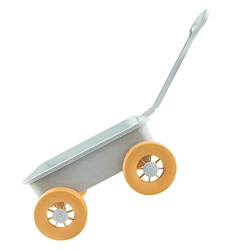 ERINGOGO Strandspielzeug handgezogener Wagen Kind Trolley- Konstruktionsspielzeug Reise sandspielzeug Cartoon-Trolley-Sandspielzeug am Meer Plastik Himmelblau von ERINGOGO