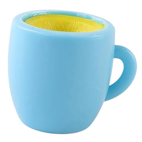 ERINGOGO Stressball Squeeze Becherform Antistressball Fidget Toy für Mädchen Jungen Entspannungsspielzeug aus TPR Material zur Stressreduktion Mentalen Gesundheit Zufällige Zufällige Farbe von ERINGOGO