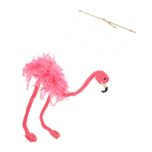 ERINGOGO String Flamingo Puppe Marionetten Hand Tier Puppe Figur Handwerk Flamingo Bambus Rosa ERINGOGO String Flamingo Puppe Marionetten Hand Tier Puppe Figur Handwerk Flamingo Bambus Rosa von ERINGOGO