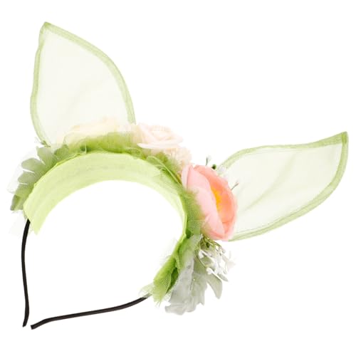 ERINGOGO Süßes Hasenohren Haarband Grün für Damen Bequemes Mesh Stirnband mit Waldthema Party-accessoire Niedlicher Hasenohren Kopfschmuck für Ostern Karneval Teen ERINGOGO Süßes Hasenohren Haarband Grün für Damen Bequemes Mesh Stirnband mit Waldthema Party-accessoire Niedlicher Hasenohren Kopfschmuck für Ostern Karneval Teen von ERINGOGO