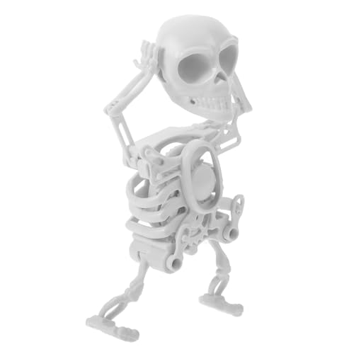 ERINGOGO Tanzendes Skelett aus Robustem Weiß Mechanisches Halloween Ornament für Bewegliches Lustiges Aufziehspielzeug ohne Batterie Dekoration ERINGOGO Tanzendes Skelett aus Robustem Weiß Mechanisches Halloween Ornament für Bewegliches Lustiges Aufziehspielzeug ohne Batterie Dekoration von ERINGOGO