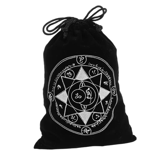 ERINGOGO Tarot Karten Aufbewahrungstasche aus Weichem Stoff Kordelzugbeutel für Tarotkarten Schmuck und Kleine Gegenstände Vielseitig Einsetzbar für Schnellen Zugriff und Effiziente von ERINGOGO