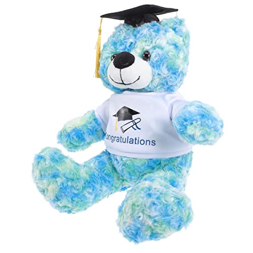 ERINGOGO Teddybär-Puppe Abschluss Bär Herzlichen Glückwunsch Grad Toy Abschlussbär-Dekoration Gefüllte Plüschbärenpuppe Funktionsgestopfter Tierabschluss Kinderspielzeug Pp Baumwolle von ERINGOGO