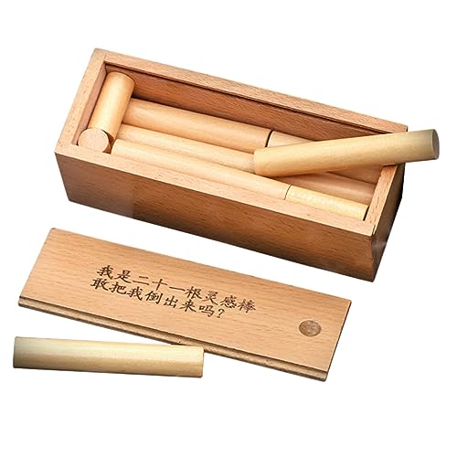 ERINGOGO Teilige Holz Puzzle Sticks Gehirntrainingsspielzeug Logikrätsel zum Entspannen und Eltern Junge Mädchen Spiel Langlebig und Sicher für Denkspaß von ERINGOGO
