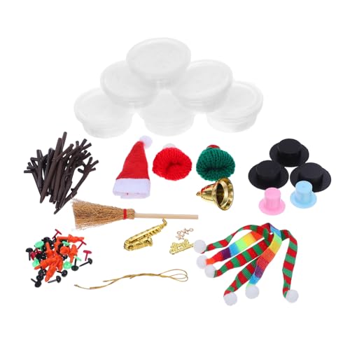 ERINGOGO Teiliges DIY Schneemann Bastelset für Familie Bunter Modelliermasse und Zubehör Einfach zu Verwenden Kreatives Weihnachtsdekor für Winterparty und Festliche Bastelstunden von ERINGOGO