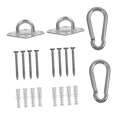 ERINGOGO Teiliges Edelstahl Karabiner mit Federhaken Robuster Outdoor Schaukelhaken für Holzbalken Vielseitig Einsetzbar als Hammock Hook Holder Rostfrei und Vibrationsarm für Innen und ERINGOGO Teiliges Edelstahl Karabiner mit Federhaken Robuster Outdoor Schaukelhaken für Holzbalken Vielseitig Einsetzbar als Hammock Hook Holder Rostfrei und Vibrationsarm für Innen und von ERINGOGO