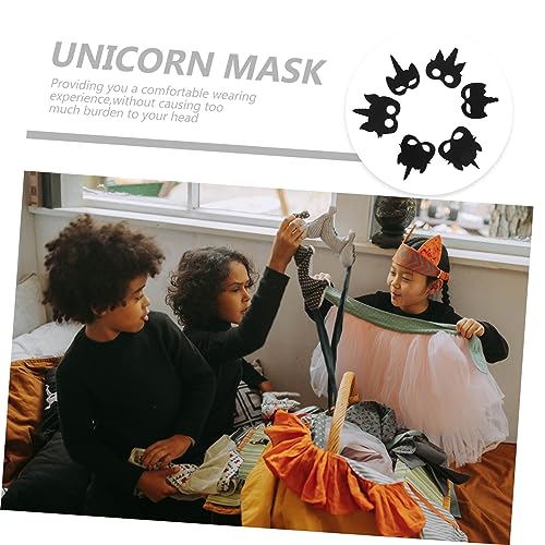 ERINGOGO Teiliges Einhorn DIY Kratzmasken für Bunte Partymasken zum Bemalen Multifunktionale Halloween Bastelsets Sicherer für Kindergeburtstag und Familienaktivitäten von ERINGOGO
