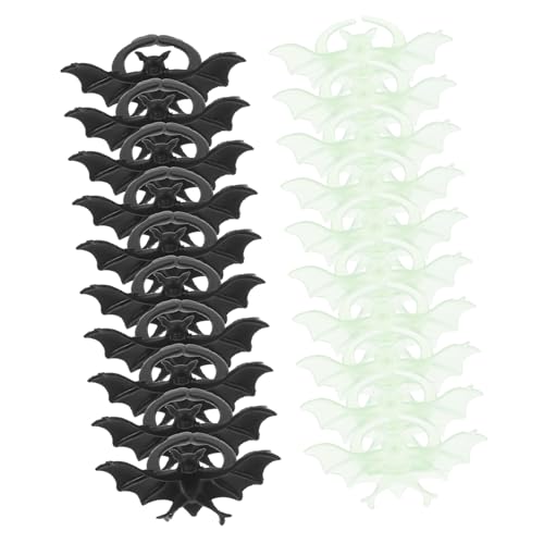 ERINGOGO Teiliges Halloween Leuchtendes Fledermaus Ring aus Kunststoff Langlebig und Flexibel für Halloween Party Deko Drinnen und Draußen Gruseliges Flashing Finger ERINGOGO Teiliges Halloween Leuchtendes Fledermaus Ring aus Kunststoff Langlebig und Flexibel für Halloween Party Deko Drinnen und Draußen Gruseliges Flashing Finger von ERINGOGO