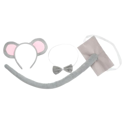 ERINGOGO Teiliges Kostüm Set Für Erwachsene Tierkopfschmuck Mit Ohren Und Fliege Für Karneval Fasching Halloween Und Partys ERINGOGO Teiliges Kostüm Set Für Erwachsene Tierkopfschmuck Mit Ohren Und Fliege Für Karneval Fasching Halloween Und Partys von ERINGOGO