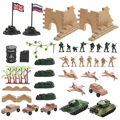 ERINGOGO Teiliges Militärmodell Set für Jungen Realistische Simulation von Soldaten Kampfflugzeugen und Fahrzeugen aus Hochwertigem Material Langlebig und Detailgetreu und Dekoration von ERINGOGO