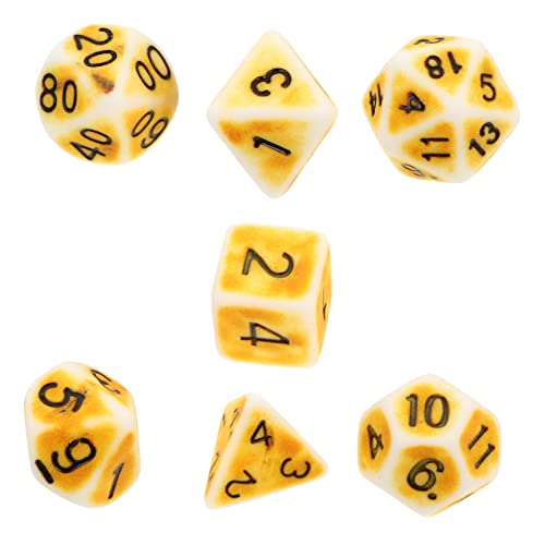 ERINGOGO Teiliges Polyedrisches Würfelset Vintage Stil Goldfarben Vielseitige Würfel für Brettspiele Rollenspiele Partyspiele Robuste Spielwürfel mit Klarem Zahlen Design für Mehrspieler ERINGOGO Teiliges Polyedrisches Würfelset Vintage Stil Goldfarben Vielseitige Würfel für Brettspiele Rollenspiele Partyspiele Robuste Spielwürfel mit Klarem Zahlen Design für Mehrspieler von ERINGOGO