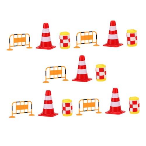 ERINGOGO Teiliges Verkehrszeichen Spielset für Bunte Verkehrsbarrieren aus Stabilem Pädagogisches zur Verkehrserziehung Robust und Schadensresistent für Frühe Lernförderung von ERINGOGO