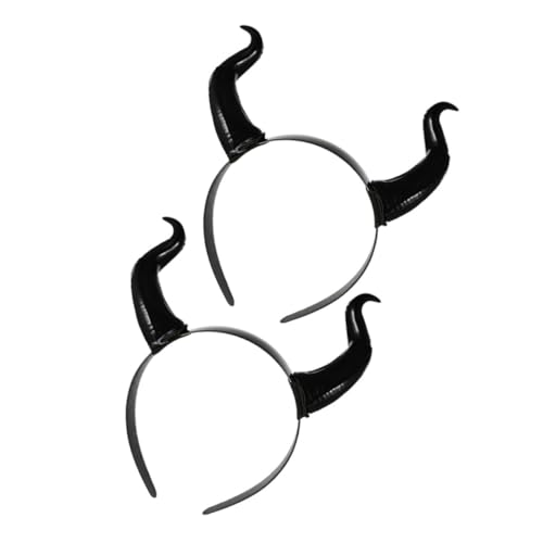 ERINGOGO 2stücke Teufelshörner Haarreif Für Halloween Elegantes Horn-stirnband Für Kostüme Und Mottopartys Leicht Und Bequem Für Paraden Und Feiern von ERINGOGO
