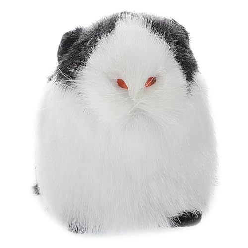 ERINGOGO Tiermodell Flauschige Hamsterpuppe Realistisches Spielzeugbudenschweinchen Flauschiges Meerschweinchenmodell Realistisches Hamsterspielzeug Spielzeugratte Süßes Stofftier Kunstpelz von ERINGOGO