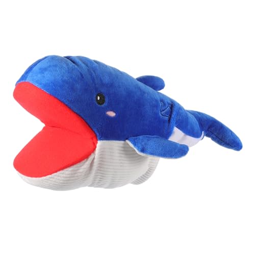 ERINGOGO Tierpuppe für Walpuppen Plüschwal Handpuppe Wal interaktives Interactive Toys kinderspielzeug Kindertierspielzeug Tierpuppe zum Geschichtenerzählen PP Baumwolle von ERINGOGO