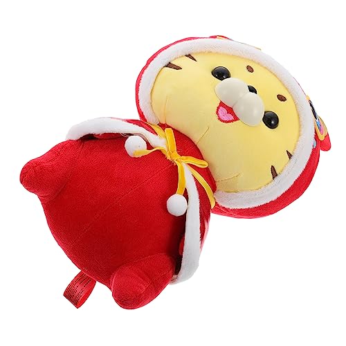 ERINGOGO Tiger Ehrfurchtspur Kuscheltiere Tiger Entzückendes Tigermaskottchen Chinesisches Neujahr Stofftier Spielzeugtiger Kurzer Plüsch Rot ERINGOGO Tiger Ehrfurchtspur Kuscheltiere Tiger Entzückendes Tigermaskottchen Chinesisches Neujahr Stofftier Spielzeugtiger Kurzer Plüsch Rot von ERINGOGO