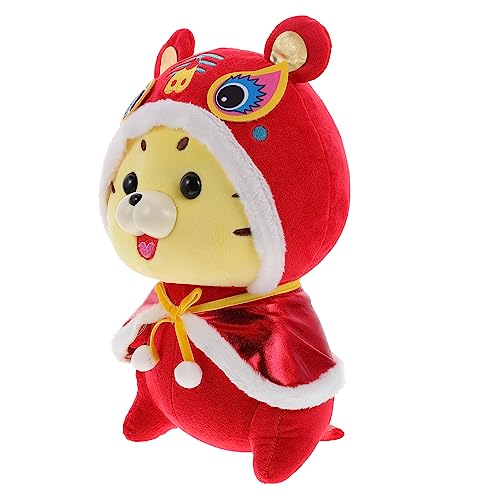 ERINGOGO Tiger Plüschpuppe Stofftier Jungengeschenke Maskottchen Tigerpuppe Festival Tigerpuppe Tigerpuppe Schreibtischpuppe Ornament Dekoratives von ERINGOGO