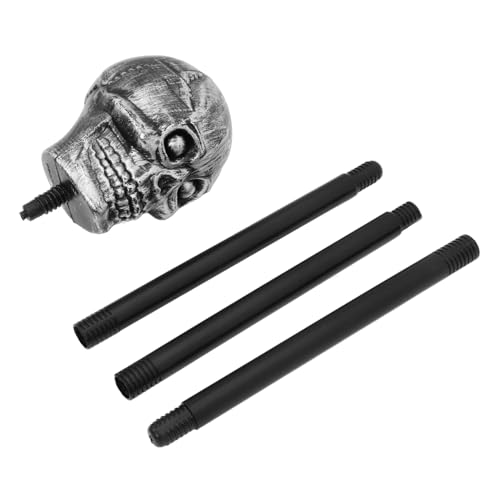 ERINGOGO Totenkopfstock Stütze Stöcke Halloween- Dekoration Halloween liefert Stock für Cosplay Party-Cosplay-Krücke dekorativer Krückenstock Partyversorgung Abs von ERINGOGO