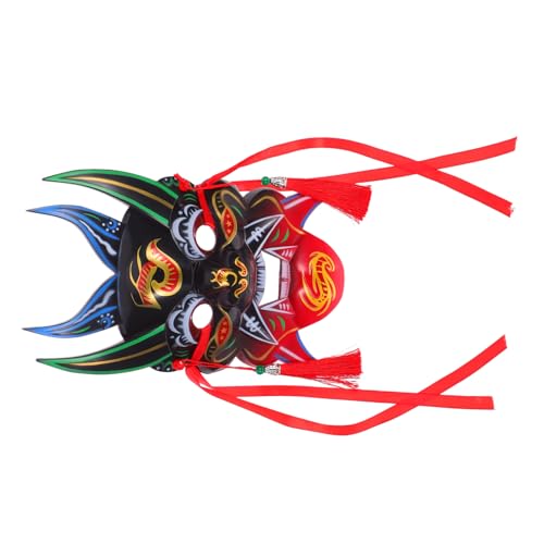 ERINGOGO Traditionelle Chinesische Opernmaske, Vintage-stil, Asiatischer Und Japanischer Stil, Cosplay-gesichtsbedeckung Für Halloween, Maskenball, Party von ERINGOGO