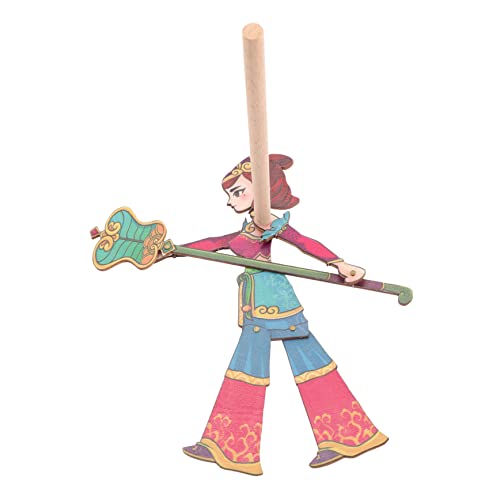 ERINGOGO Traditionelle Chinesische Schattenpuppe Monkey King aus Hochwertigem Holz Handgefertigt Leicht und Kompakt Pädagogisches Puppentheater für Kindergarten und Familienspaß DIY und ERINGOGO Traditionelle Chinesische Schattenpuppe Monkey King aus Hochwertigem Holz Handgefertigt Leicht und Kompakt Pädagogisches Puppentheater für Kindergarten und Familienspaß DIY und von ERINGOGO