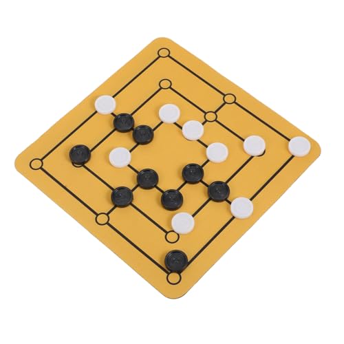 ERINGOGO Traditionelles Nine Mens Morris Brettspiel Tragbares Strategiespiel für Familie und Party Tischspiel Denkvermögen und Problemlösung Vielseitig Nutzbar als Mauspad ERINGOGO Traditionelles Nine Mens Morris Brettspiel Tragbares Strategiespiel für Familie und Party Tischspiel Denkvermögen und Problemlösung Vielseitig Nutzbar als Mauspad von ERINGOGO