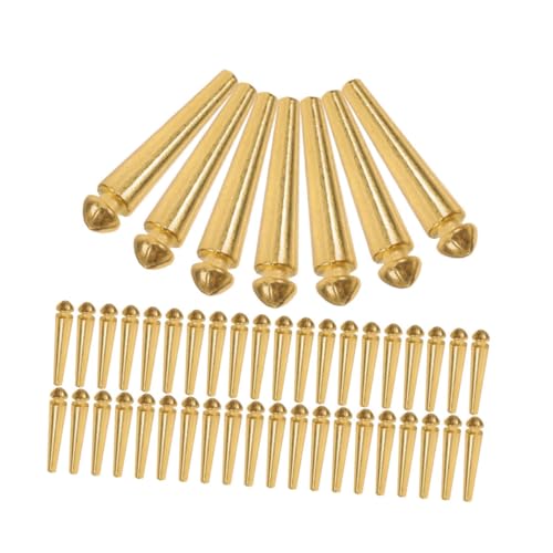 ERINGOGO 50stücke Metall-pegs Für Cribbage-brettspiel Vielseitig Einsetzbar Für Familienspiele Hochwertige Spielmarkierungen Für Reisen Und Partys Goldene Ausführung von ERINGOGO