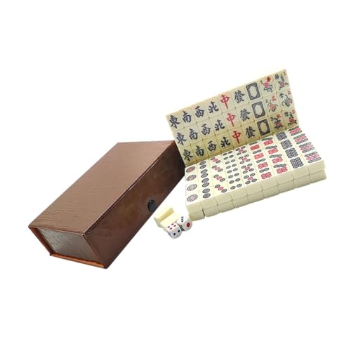 ERINGOGO Chinesisches Mahjong Würfeln Reise-Spielzeug Einfaches Und Unterhaltsames Spiel Koordination Von Händen Und Gehirn Trainiert Logische Denkvermögen Fördert ERINGOGO Chinesisches Mahjong Würfeln Reise-Spielzeug Einfaches Und Unterhaltsames Spiel Koordination Von Händen Und Gehirn Trainiert Logische Denkvermögen Fördert von ERINGOGO