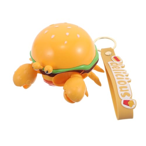 ERINGOGO Transformierbarer Hamburger Schlüsselanhänger als Krabben Fast Food Anhänger Interaktives Lernspielzeug für Kreatives Motorik Training Party von ERINGOGO