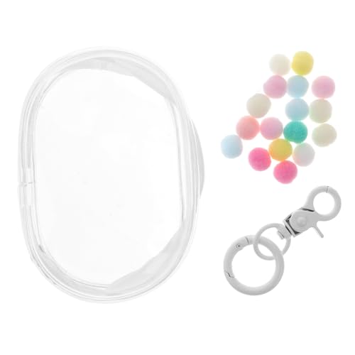 ERINGOGO Transparente PVC Puppentasche Rund mit Schlüsselanhänger Kompakt Dualer Reißverschluss zum Präsentieren und Organisieren von Mini Puppen für Sammler Unterwegs ERINGOGO Transparente PVC Puppentasche Rund mit Schlüsselanhänger Kompakt Dualer Reißverschluss zum Präsentieren und Organisieren von Mini Puppen für Sammler Unterwegs von ERINGOGO