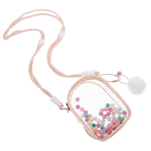 ERINGOGO Transparente Puppen Aufbewahrungstasche Mit Schultergurt Tragbare Vitrine Für Kleine Figuren Und Staubdicht Idealer Puppen Organizer Mit Pompons Und Glocken ERINGOGO Transparente Puppen Aufbewahrungstasche Mit Schultergurt Tragbare Vitrine Für Kleine Figuren Und Staubdicht Idealer Puppen Organizer Mit Pompons Und Glocken von ERINGOGO