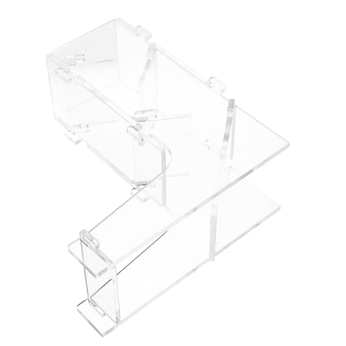ERINGOGO Transparenter Acryl Würfelturm für Brettspiele Kompakt und Tragbar Sorgt für Faire Würfelwürfe Gaming Zubehör für Tabletop Spiele und Reisen Maße von ERINGOGO