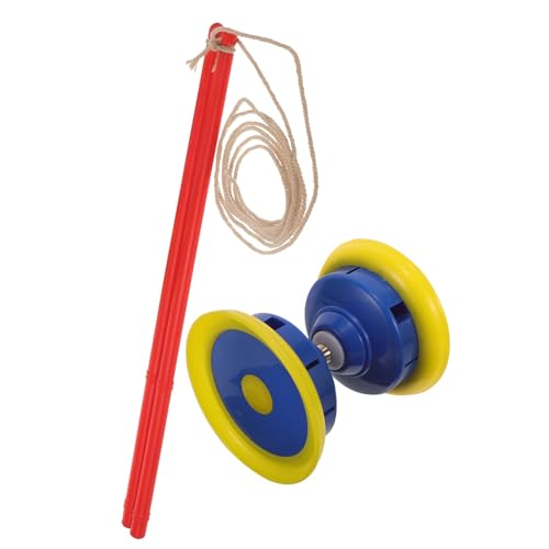 ERINGOGO Triple Diabolo Jonglier mit Schutzrand Langlebig und Stoßfest für Erwachsene Einfach zu Bedienen für Fitness Geschicklichkeit und Freizeitspaß Zufällige Farbe Zufällige Farbe von ERINGOGO