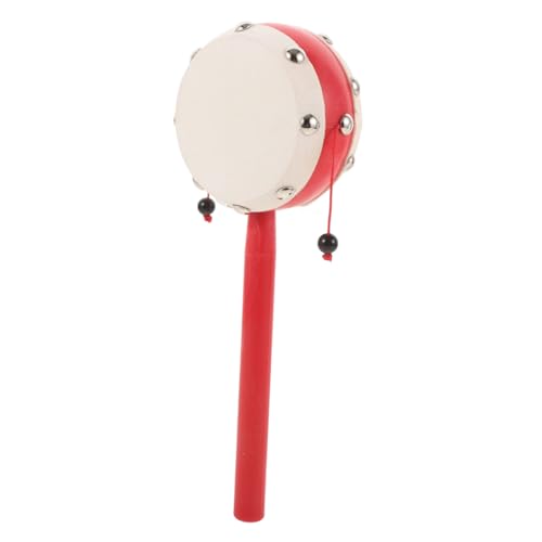 ERINGOGO Trommel für Kleinkinder Traditionelles Musikinstrument aus Sicherem Material Handgehaltene Trommel für Junge Mädchen und Beißhilfe für Kreative Spielmomente ERINGOGO Trommel für Kleinkinder Traditionelles Musikinstrument aus Sicherem Material Handgehaltene Trommel für Junge Mädchen und Beißhilfe für Kreative Spielmomente von ERINGOGO