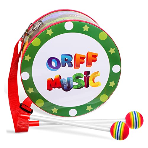 ERINGOGO Trommel mit Trommelstöcken und Tragegurt Pädagogisches Musikinstrument für Jungen und Mädchen Rhythmusförderndes Schlagzeugspielzeug für Drinnen und Draußen ERINGOGO Trommel mit Trommelstöcken und Tragegurt Pädagogisches Musikinstrument für Jungen und Mädchen Rhythmusförderndes Schlagzeugspielzeug für Drinnen und Draußen von ERINGOGO
