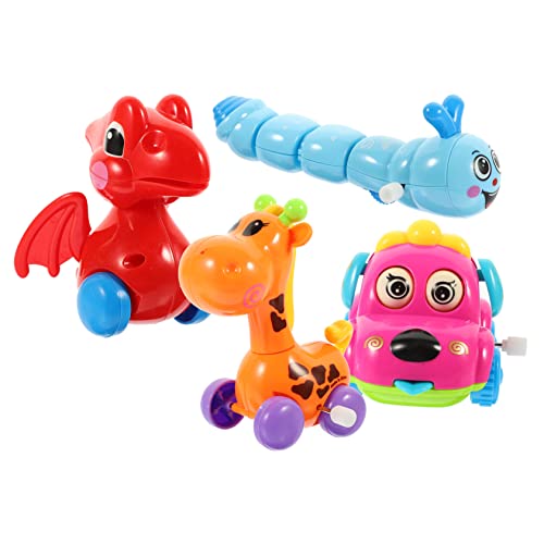 ERINGOGO Uhrwerkspielzeug Für Aufziehtiere Mit Dinosaurier Hund Giraffe Und Raupe Lustige Mechanische Spielzeuge Für Ab Jahren Und Unterhaltsam von ERINGOGO