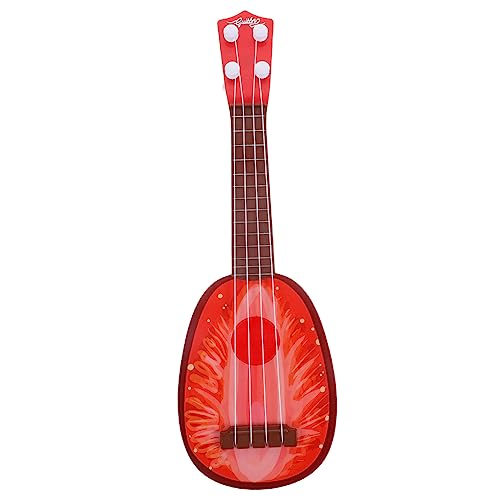 ERINGOGO Ukulele Kindergitarren Ukulele Gitarren Für Ukulele Ukulele Kleinkind Ukulele Spielzeuggitarre Starter Ukulele Musikinstrumente Kinderspielzeug Rot von ERINGOGO