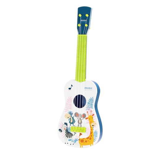 ERINGOGO Ukulele Kleines Musikinstrument aus Robustem Realistische Nachbildung Pädagogisches Geschenk für Kleinkinder und Musikanfänger Kreative Lernhilfe Zufällige Farbe Zufällige Farbe von ERINGOGO