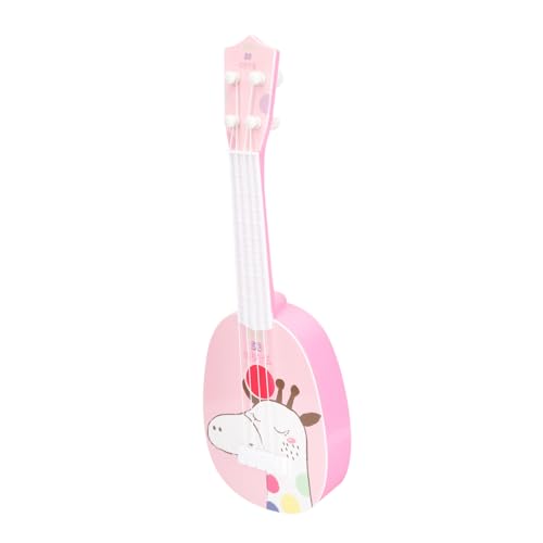 ERINGOGO Ukulele aus Abs Mini Musikinstrument Frühes Musikalisches Lernspielzeug für Kleinkinder Kreatives Geburtstagsgeschenk in Giraffen von ERINGOGO