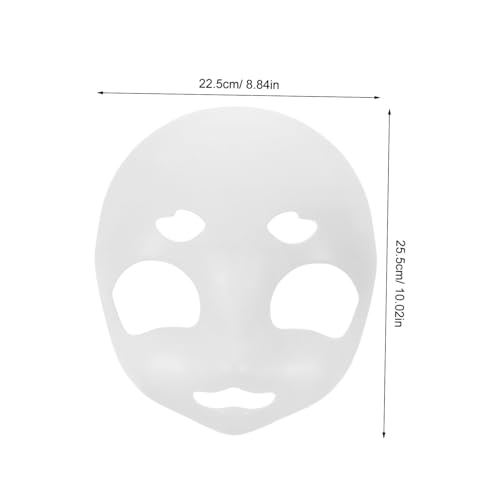 ERINGOGO Unbemalte Weiße DIY Tiermaske aus Kunststoff für Fursuit Cosplay Vielseitige Basismaske für Halloween Maskenball Karneval und Party-accessoire von ERINGOGO