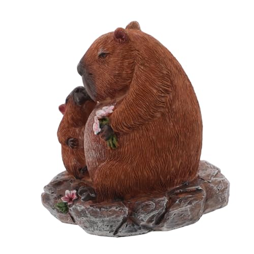 ERINGOGO Und Tierornamente Muttertagsdekorationen Simulationstier Mutterornament Miniatur Capybara Figuren Basteln Für Mama Muttertagsbasteln Hellbraunes Harz ERINGOGO Und Tierornamente Muttertagsdekorationen Simulationstier Mutterornament Miniatur Capybara Figuren Basteln Für Mama Muttertagsbasteln Hellbraunes Harz von ERINGOGO