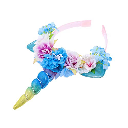 ERINGOGO Unicorn Headband mit Langlebigem Bruchsicherem Design und Niedlichen Ohren Geeignet für Geburtstag Karneval Party Weihnachten Farblich Abgestimmt Accessoire für Zufällige Farbe von ERINGOGO