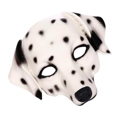ERINGOGO Unisex Fleckenhund Maske aus Leicht Atmungsaktiv für Halloween Cosplay Party Kostüm Zubehör von ERINGOGO