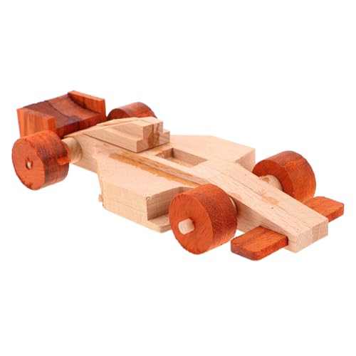 ERINGOGO Unvollendetes Holz rennauto Bausatz Set aus Massivem Holz Abnehmbar für Kreative Bastelprojekte Sicher für Team Building und Gruppenaktivitäten Fördert Zusammenarbeit und von ERINGOGO