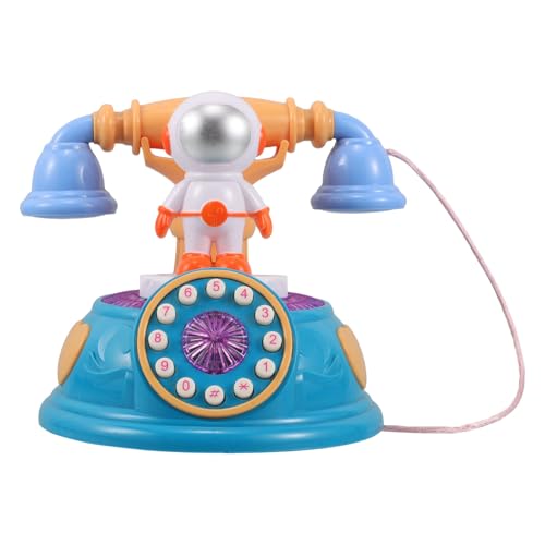 ERINGOGO Vintage Astronaut Telefonspielzeug für Retro Cartoon mit Licht und Musik Interaktives Lernspielzeug für Zuhause und Kindergarten Fördert Frühe Bildung und Sensorische Entwicklung ERINGOGO Vintage Astronaut Telefonspielzeug für Retro Cartoon mit Licht und Musik Interaktives Lernspielzeug für Zuhause und Kindergarten Fördert Frühe Bildung und Sensorische Entwicklung von ERINGOGO