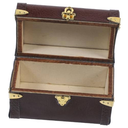 ERINGOGO Miniatur Vintage Reisekoffer für Puppenhaus Kleiner Gepäck Zubehör Puppenzubehör für Kreative Dekoration von ERINGOGO