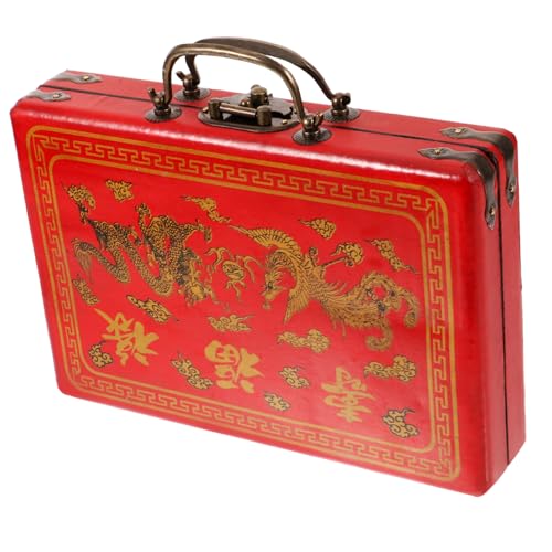 ERINGOGO Vintage Mahjong Box Mit Griffdesign Rechteckige Aufbewahrungsbox Für Mahjong Fliesen Exquisite Geschenkkarton Für Freunde Und Familie Praktisch Für Aufbewahrung ERINGOGO Vintage Mahjong Box Mit Griffdesign Rechteckige Aufbewahrungsbox Für Mahjong Fliesen Exquisite Geschenkkarton Für Freunde Und Familie Praktisch Für Aufbewahrung von ERINGOGO